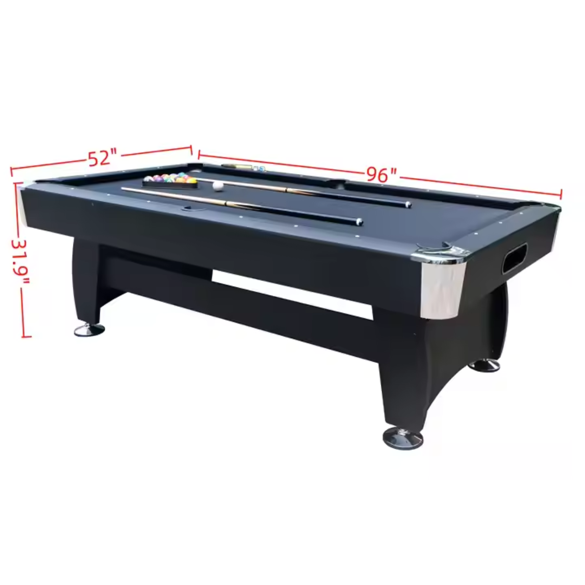 ShadowStrike Black Pro Pool Table